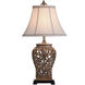 Cameron 33 inch 100.00 watt Tan, Silver Table Lamp Portable Light 