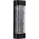 Moondew LED 18 inch Black Exterior Wall Sconce