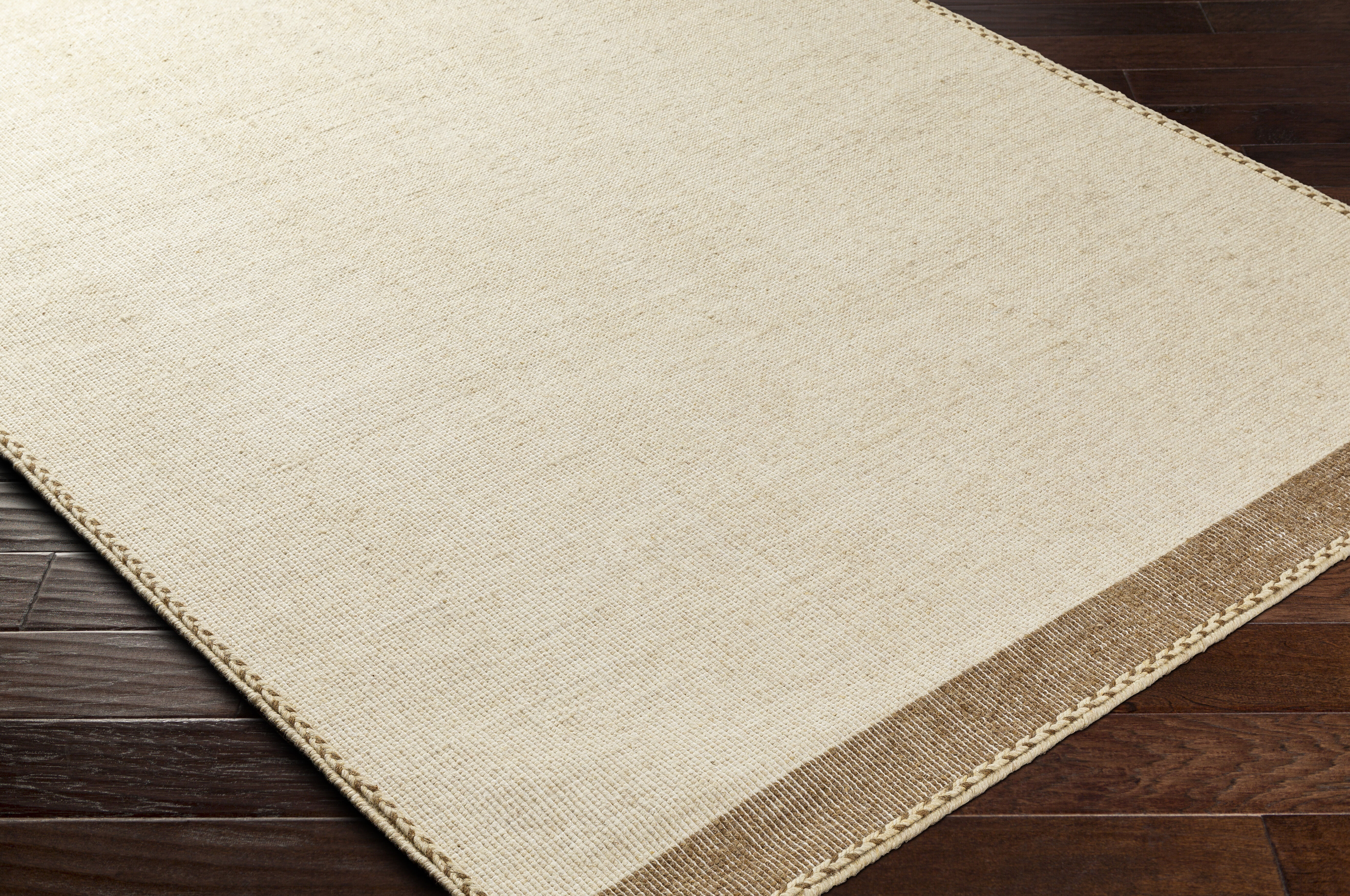 Bushra 120 X 96 inch Tan Rug, Rectangle