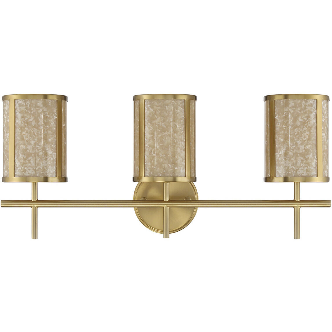 Camden 3 Light 24 inch Warm Brass Bath Wall Light