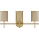 Camden 3 Light 24 inch Warm Brass Bath Wall Light