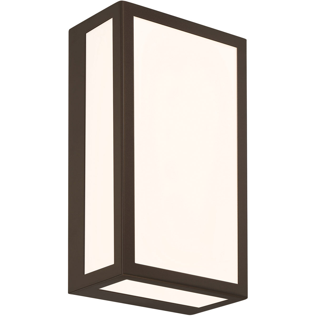 GEO LED 12 inch Bronze Outdoor Wall Sconce