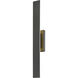 Stylet LED 36 inch Sand Black Outdoor Wall Light