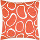 Lachen 20 inch Burnt Orange Pillow Kit in 20 x 20, Square