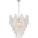 Frozen Cascade 9 Light 26 inch Polished Chrome Chandelier Ceiling Light