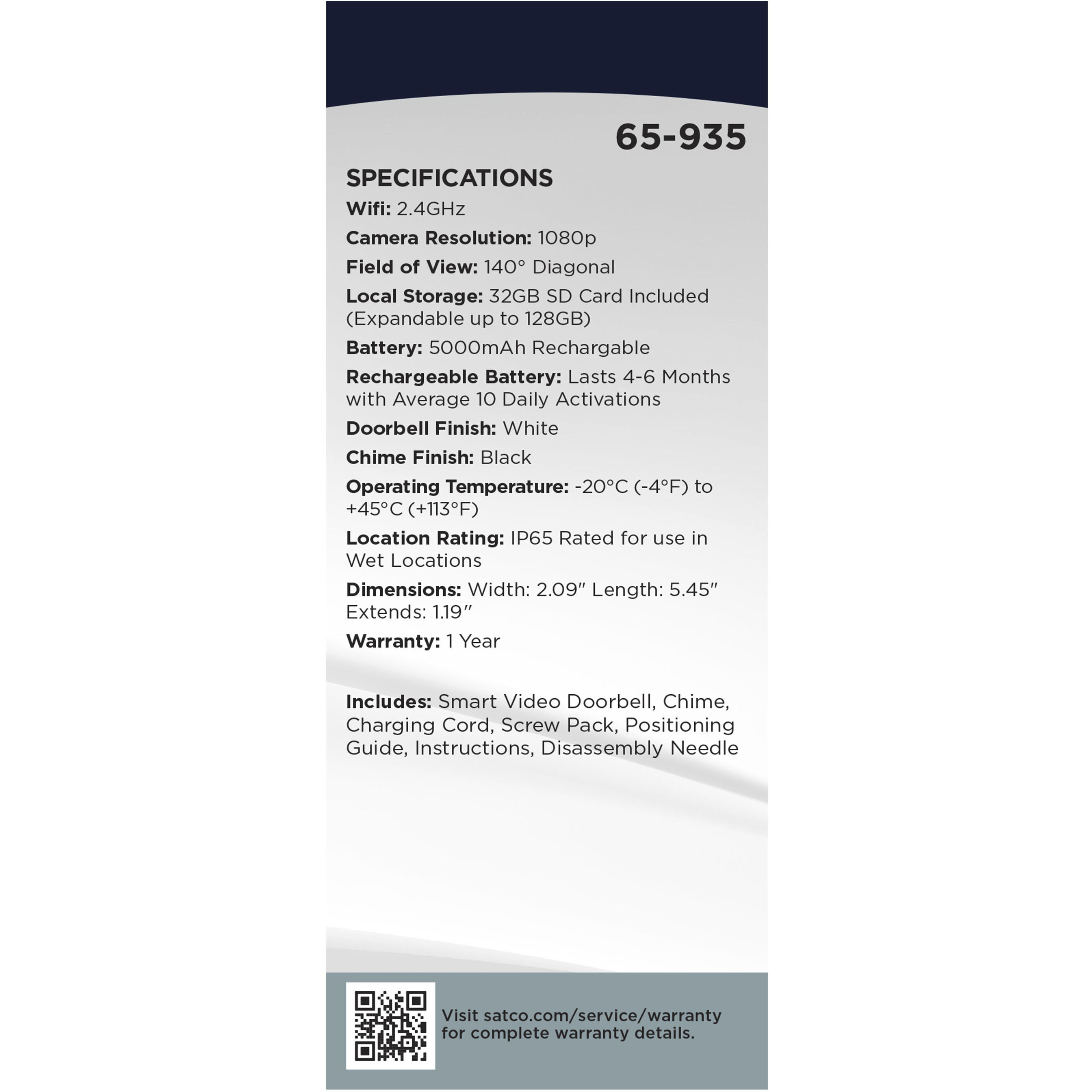 Brentwood Black and White Outdoor Security Light