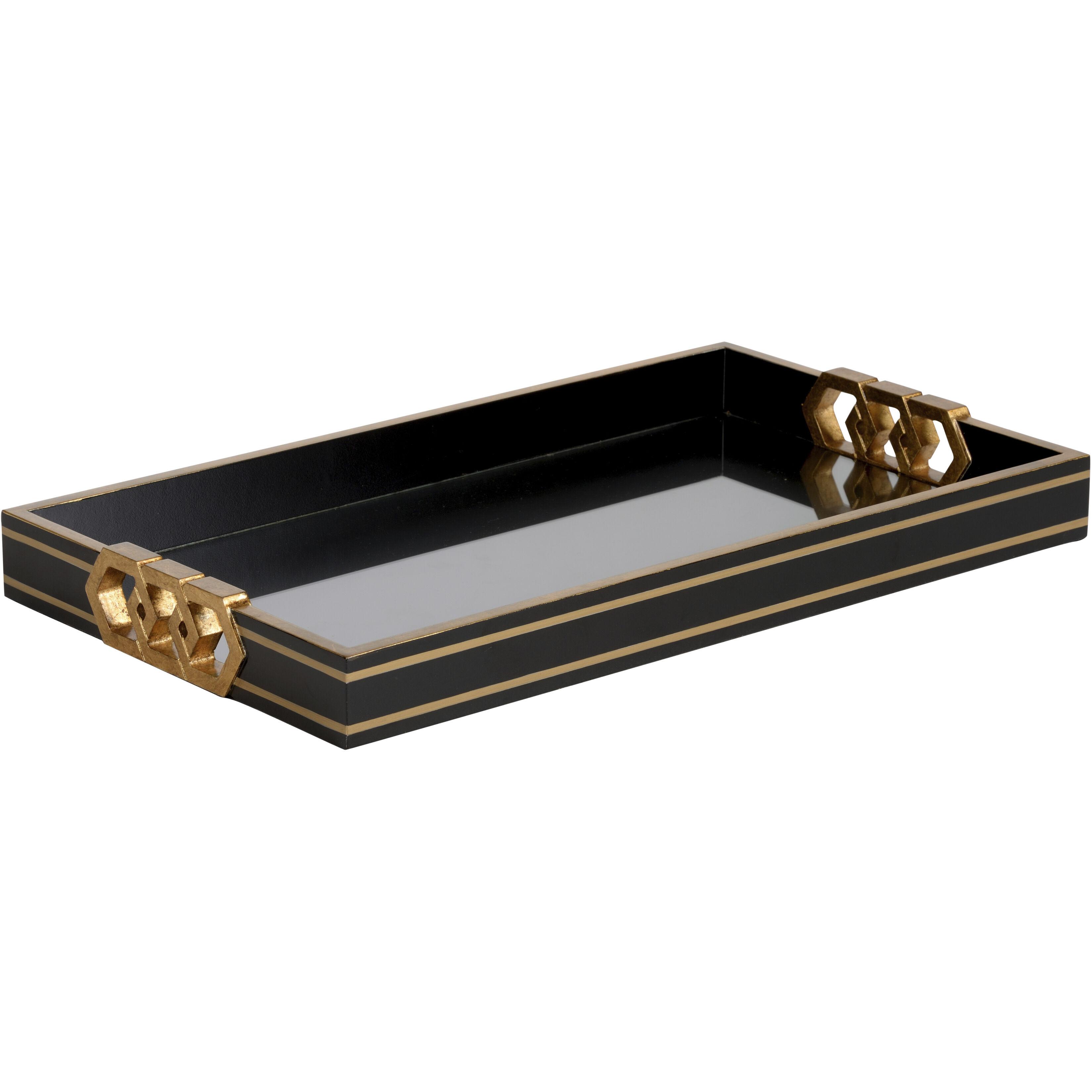 Copas Black and Gold Serving Tray
