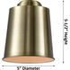 Franklin Restoration Addison 1 Light 5 inch Brushed Satin Nickel Mini Pendant Ceiling Light in Incandescent, Franklin Restoration