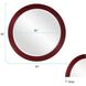 Virginia 36 X 36 inch Burgundy Mirror