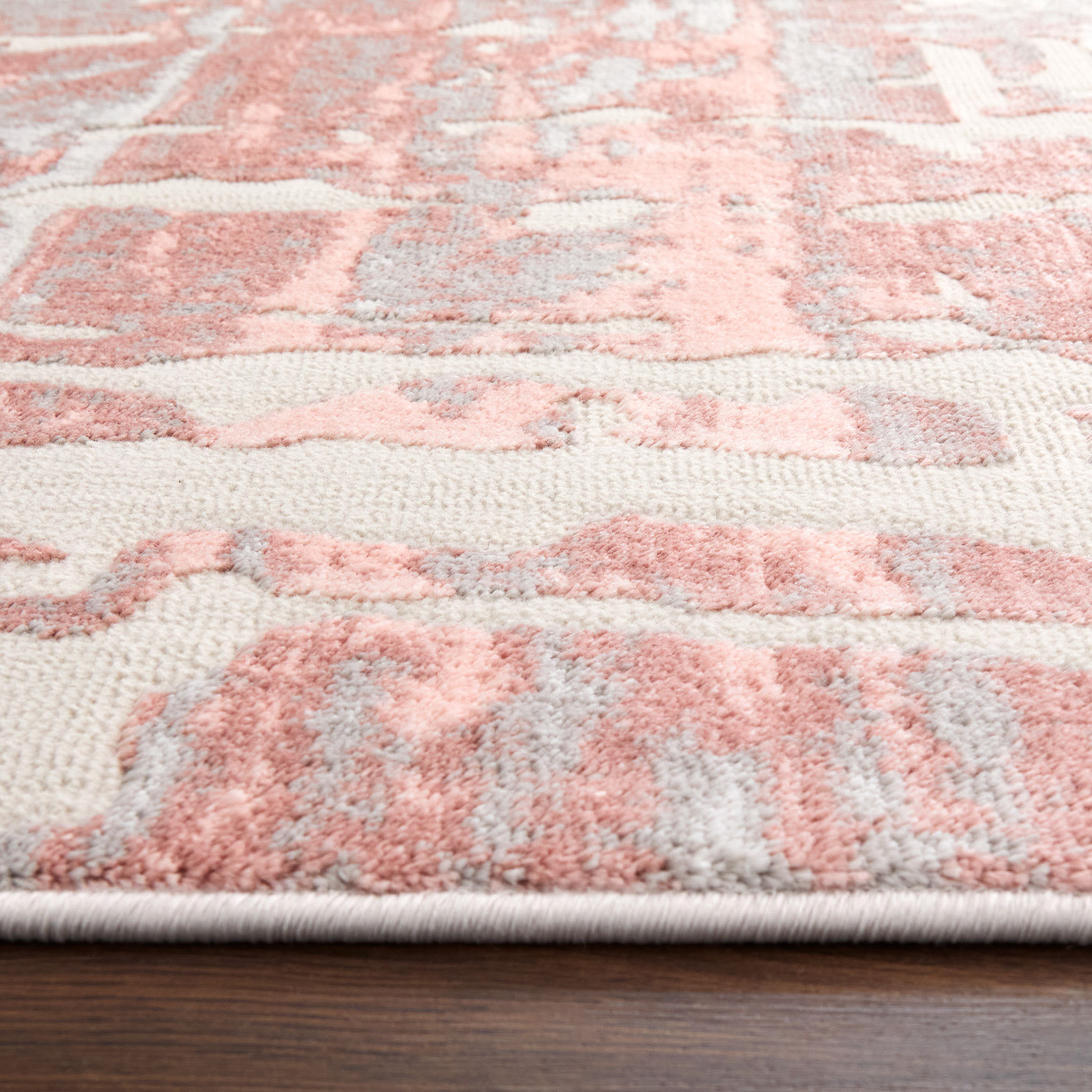Betsi 130 X 94 inch Pink Rug in 8 x 11