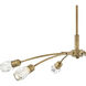 Atera LED 45 inch Heritage Brass Chandelier Ceiling Light, Single Tier