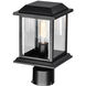 Blackbridge 1 Light 12 inch Black Outdoor Lantern Head