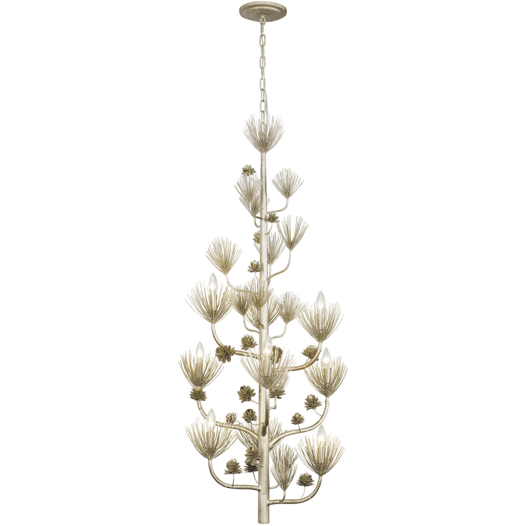 Pinion 9 Light 30 inch Zen Gold Foyer Pendant Ceiling Light