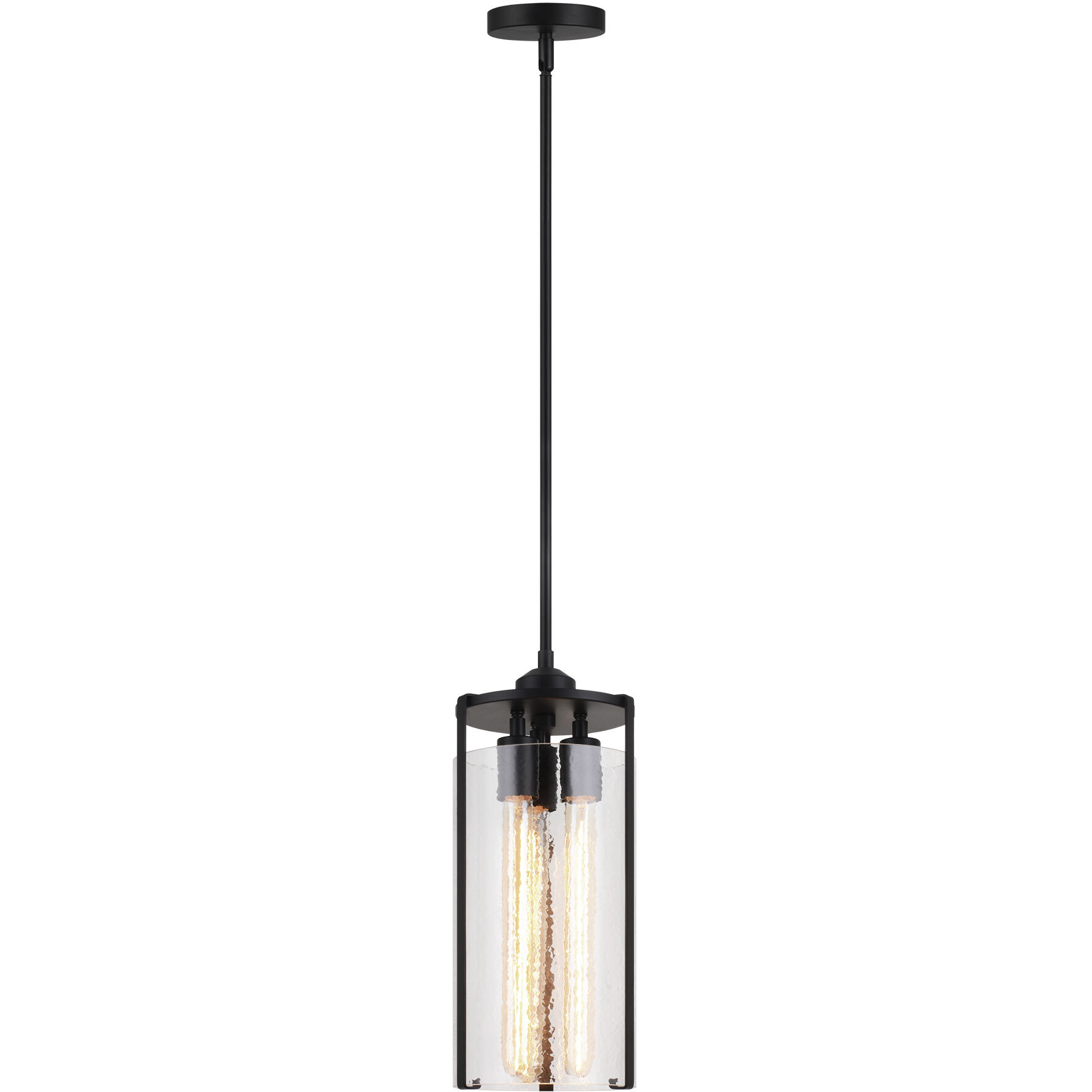 Bayou 3 Light 7.13 inch Black Pendant Ceiling Light