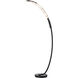 Glissade 80 inch 16.80 watt Black Arc Floor Lamp Portable Light