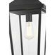 Luz 1 Light 9 inch Black Outdoor Pendant