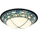 Springdale LED 15 inch Tiffany Bronze Flush Mount Ceiling Light, Dome