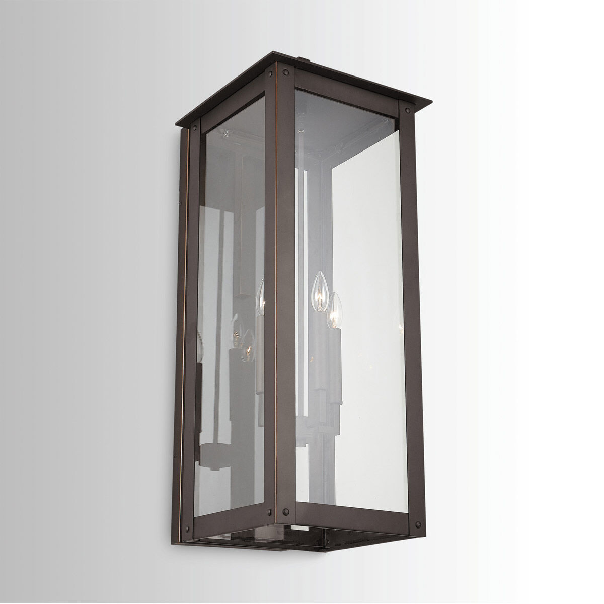 Hunt 4 Light 36 inch Oiled Bronze Outdoor Wall Mount in Incandescent