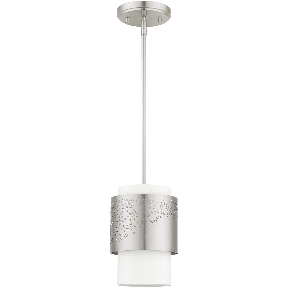 Noria 1 Light 7 inch Brushed Nickel Pendant Ceiling Light