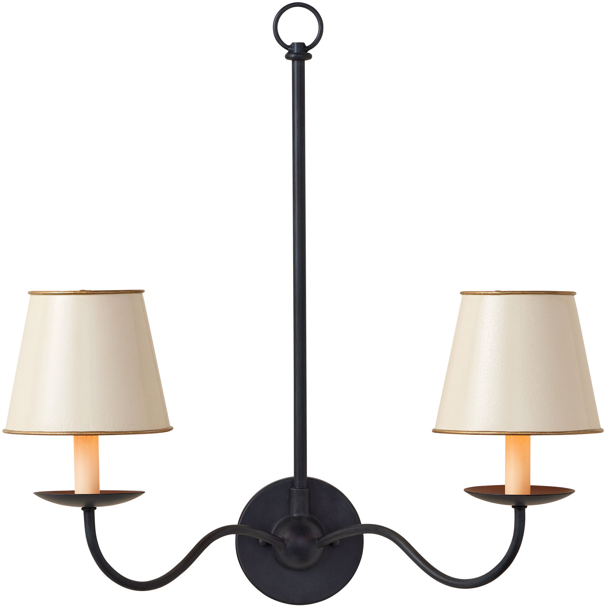 Tole Cream 6 inch Tapered Chandelier Shade