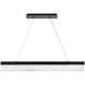 Effervescent Linear Pendant Ceiling Light in Black, dweLED