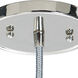 Grand Central 1 Light 7.5 inch Polished Nickel Pendant Ceiling Light in Antique Mercury Mouth Blown