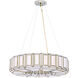 Belmont 8 Light 28 inch Brass Chandelier Ceiling Light