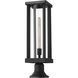 Glenwood 1 Light 22 inch Black Outdoor Pier Mounted Fixture