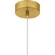 Skye LED 5 inch Brushed Gold Mini Pendant Ceiling Light, Small
