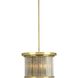 Point Dume&trade; Sequit Point 3 Light 14 inch Brushed Brass Semi-Flush Convertible Ceiling Light, Design Series