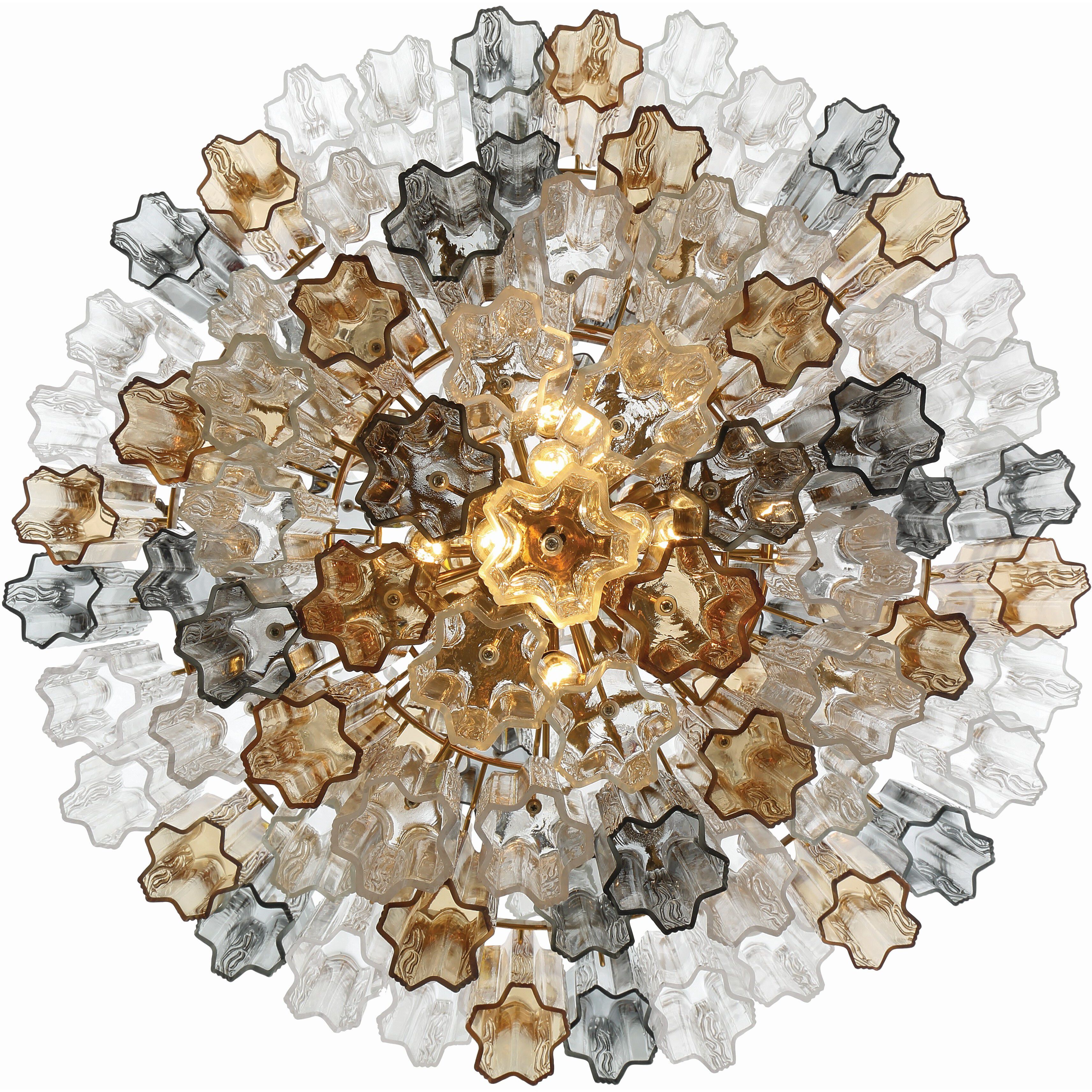 Addis 20 Light 31.5 inch Aged Brass Chandelier Ceiling Light in Autumn