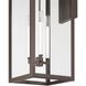 Hillside 3 Light 31 inch Dark Bronze Exterior Wall Sconce