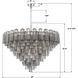 Addis 28 Light 49 inch Polished Chrome Chandelier Ceiling Light