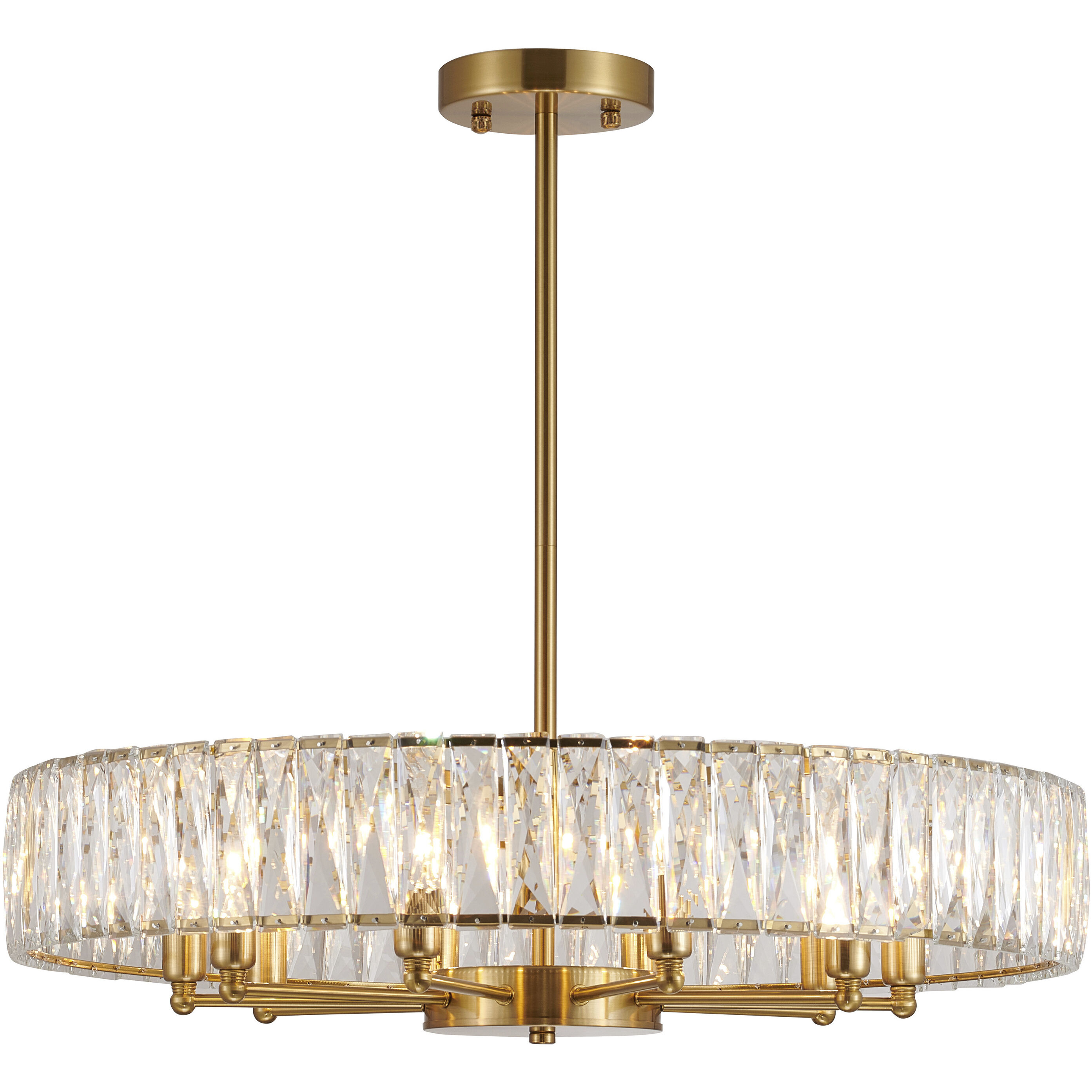 Canada 10 Light 28 inch Gold Chandelier Ceiling Light