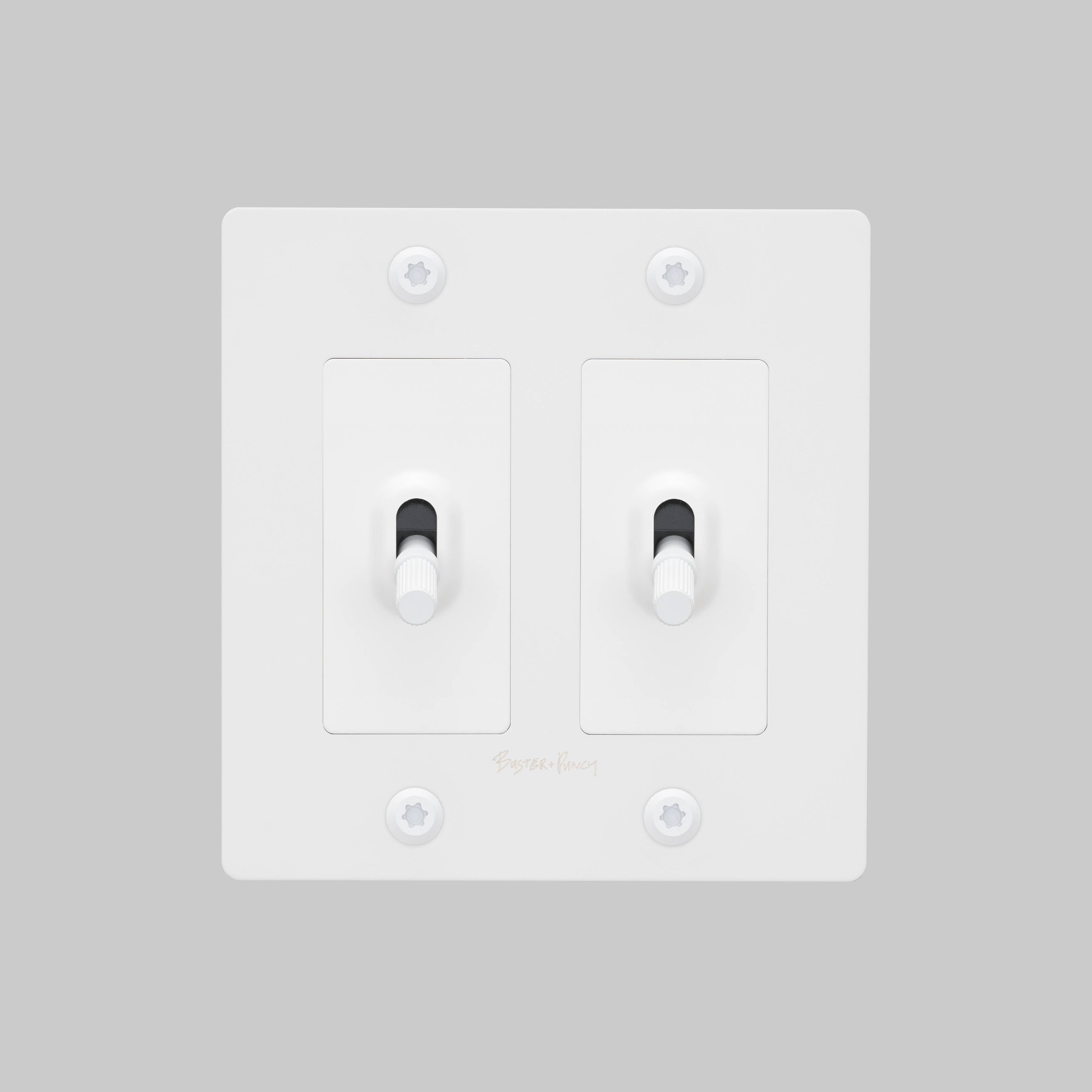 2G Toggle 120-277 White Light Switch