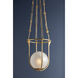 Verbank 1 Light 13.75 inch Vintage Gold Leaf Indoor Lantern Ceiling Light