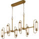 Whitmire 6 Light 18 inch Brushed Brass Pendant Ceiling Light