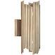 Xavier 2 Light 6 inch Aged Brass Sconce Wall Light