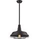Warehouse 1 Light 15 inch Oil Rubbed Bronze Pendant Ceiling Light