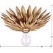 Broche 1 Light 11 inch Antique Gold Flush Ceiling Light