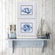 Blue Ocean Fish Blue and Teal and Turquoise Framed Art, Propac