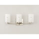 Dart 3 Light 21.25 inch Satin Nickel Vanity Light Wall Light