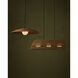 Barbary 3 Light 52.75 inch Black Outdoor Chandelier