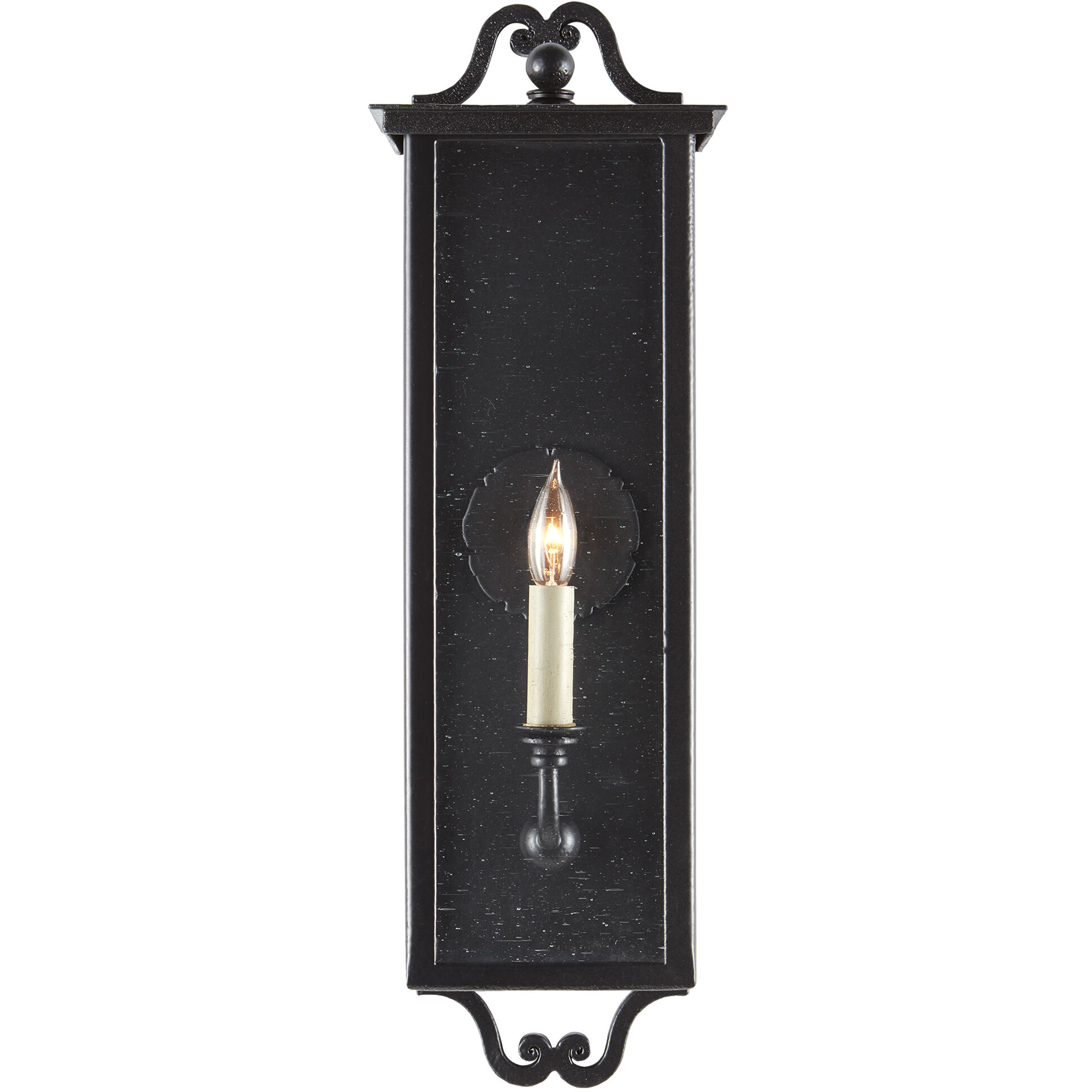 Giatti 1 Light 23.75 inch Midnight Outdoor Wall Sconce, Small