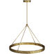 Empire 1 Light 38.5 inch Antique Brass Chandelier Ceiling Light