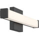 Maxx 18 inch Matte Black Bath Vanity Light Wall Light