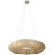 Copra 8 Light 36 inch Nickel Chandelier Ceiling Light