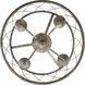 Dury 4 Light 17.5 inch Century Silver Leaf Semi-Flush Mount Ceiling Light