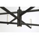 Articular LED 36 inch Coal Chandelier Ceiling Light