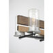 Silver Creek 8 Light 39 inch Stone Grey/Coal/Brushed Nickel Island Light Ceiling Light